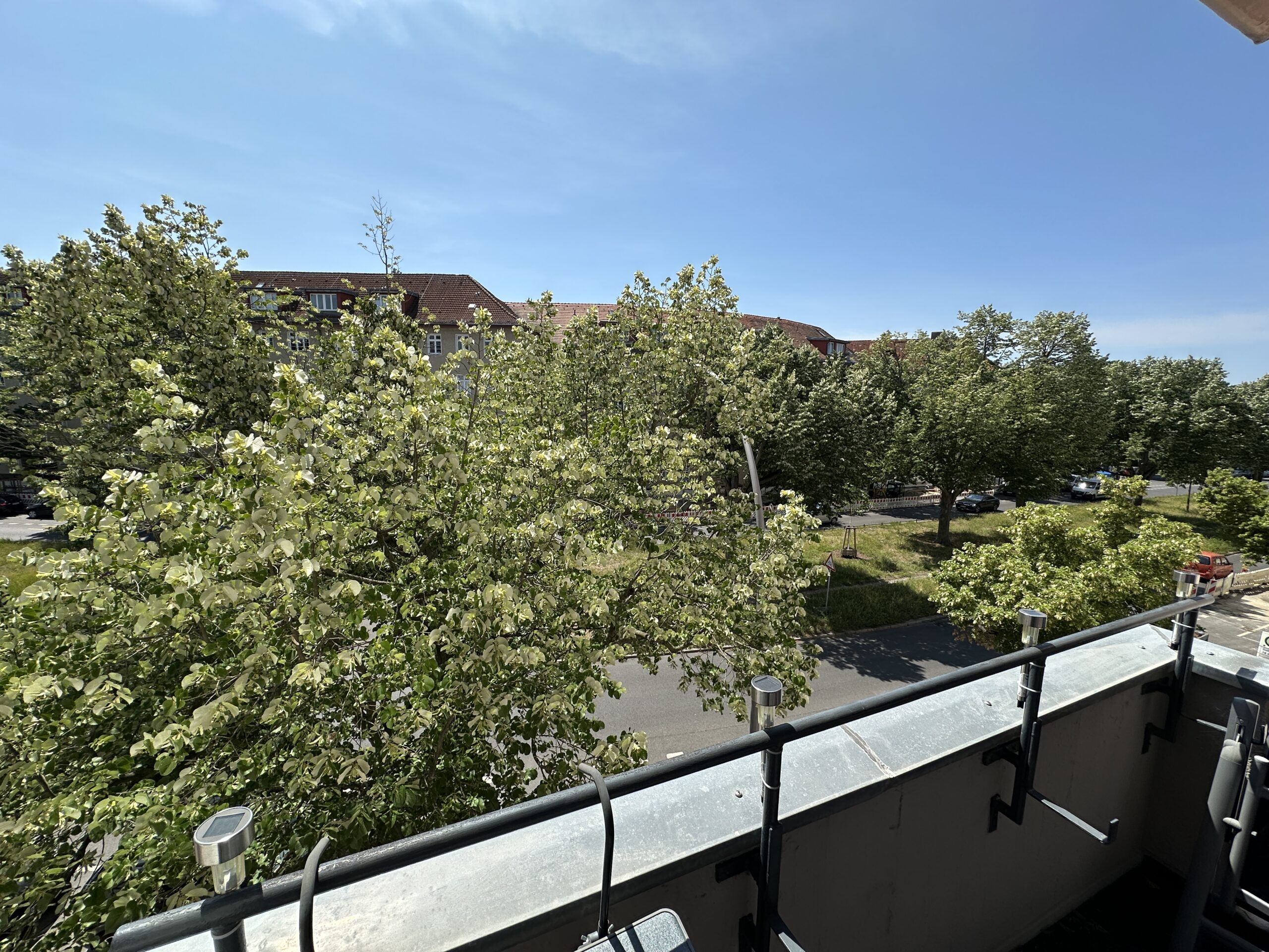Blick vom Balkon